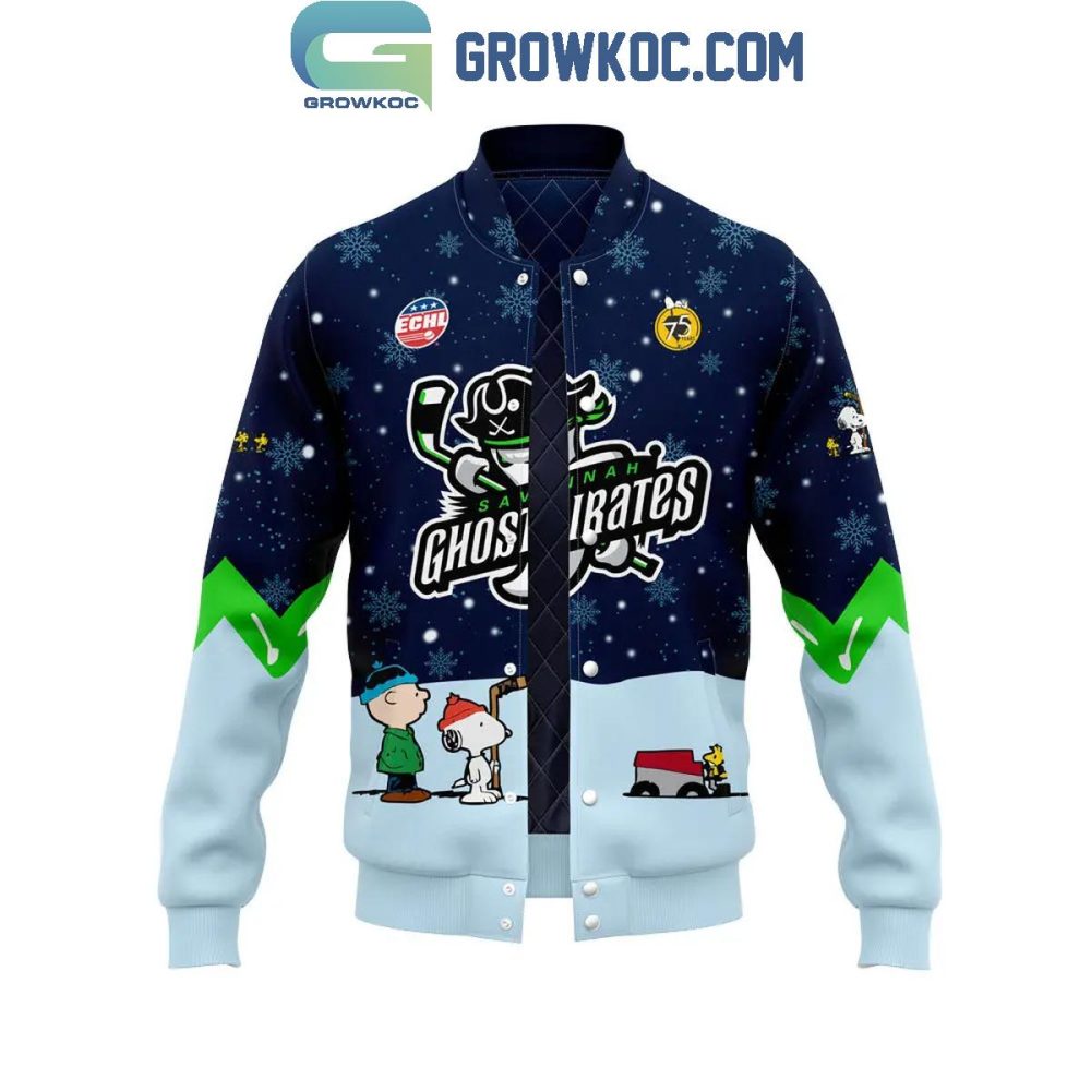 Peanuts Holiday Jacket - Savannah Ghost Pirates Special Edition - Cozy &amp; Festive Outerwear