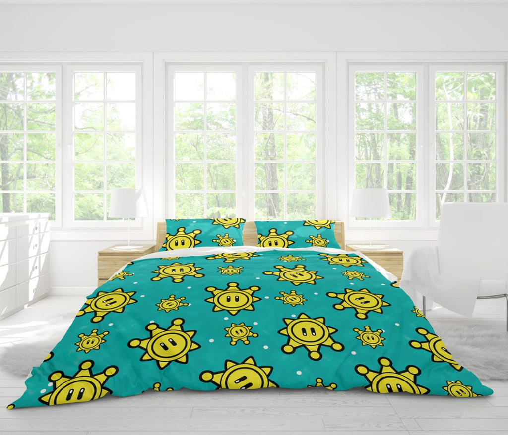 Shine Pattern Super Mario Bedding Set