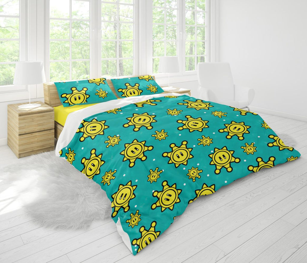 Shine Pattern Super Mario Bedding Set