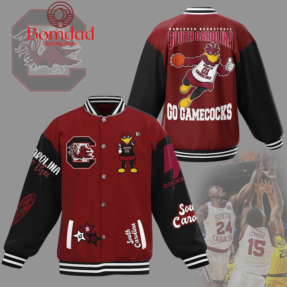 South Carolina Gamecocks Basketball Go Gamecocks Baseball Jacket