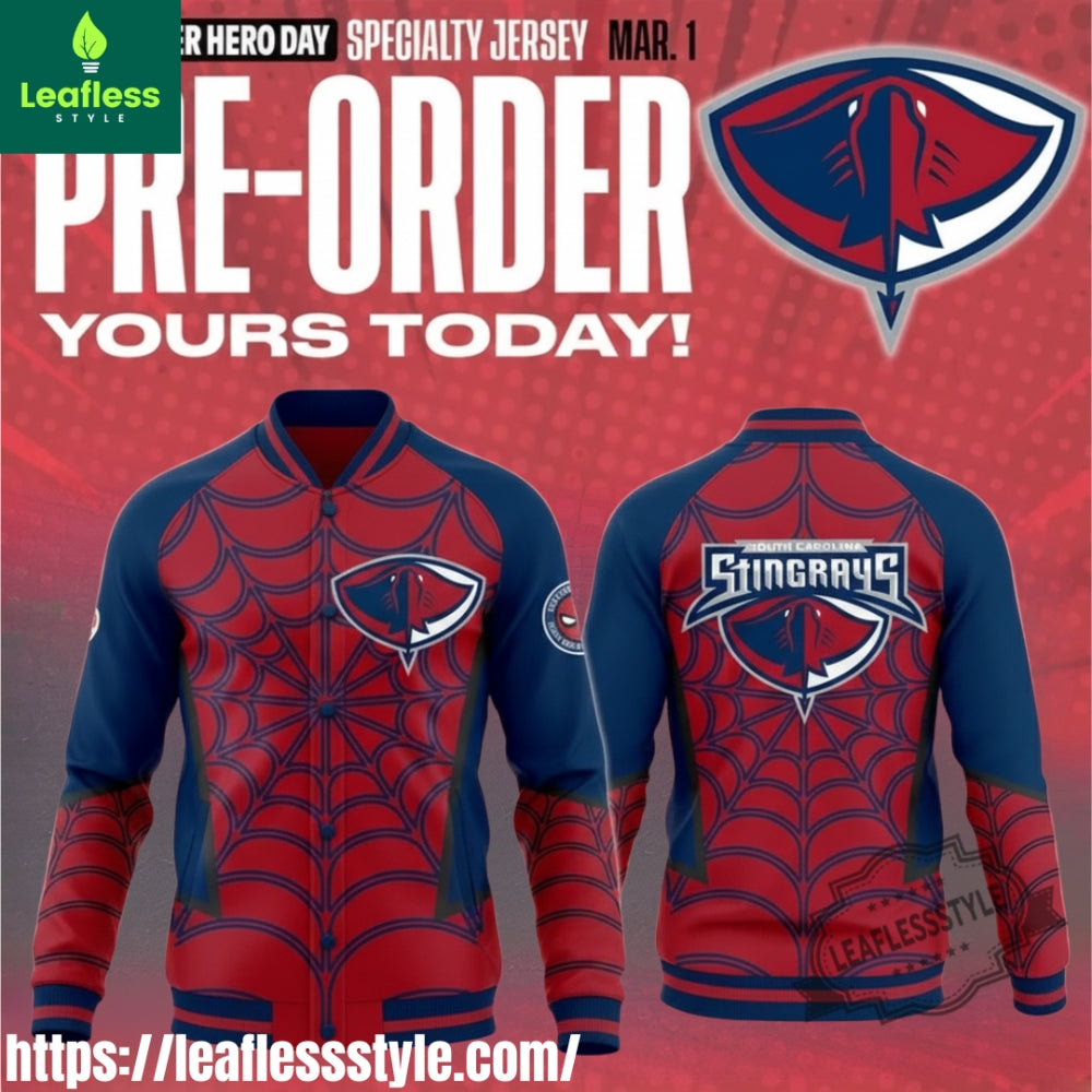 South Carolina Stingrays Marvel Super Hero Day Special Baseball Jacket