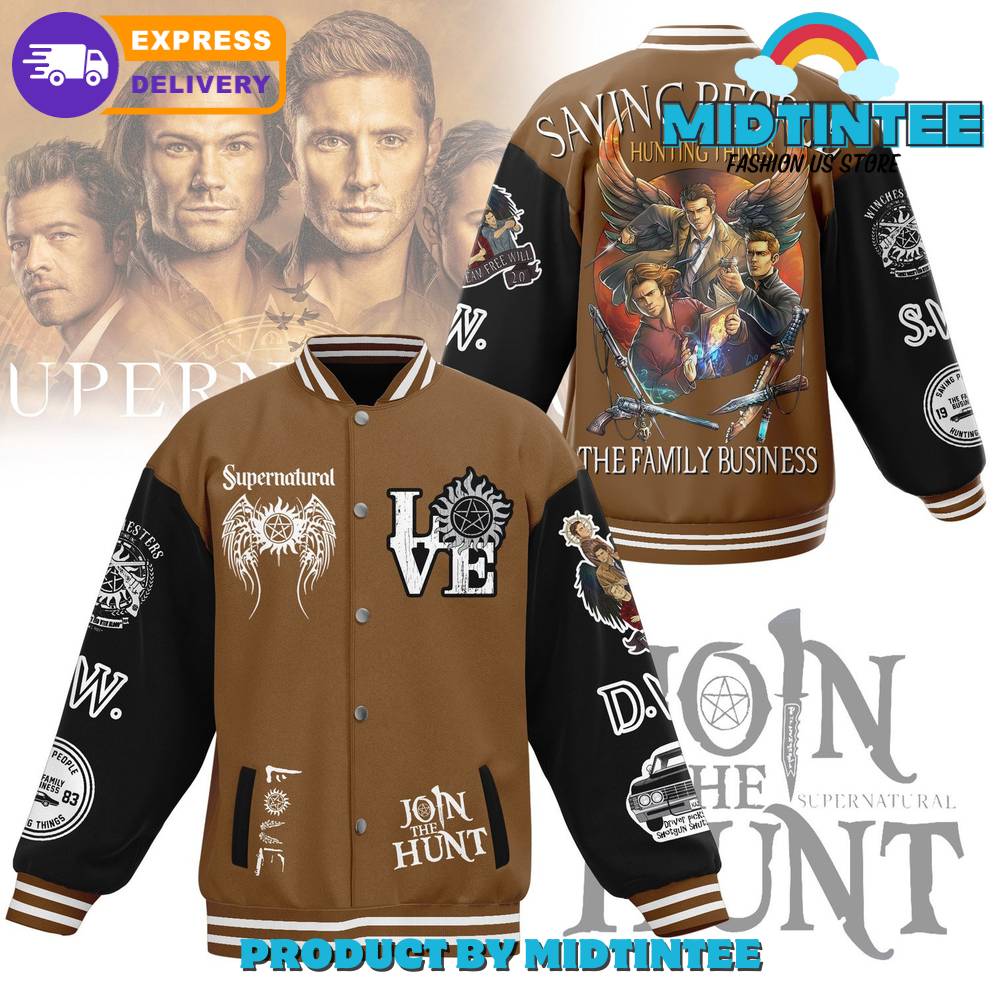 Supernatural Varsity Jacket - Join The Hunt In Style , Fast Delivery