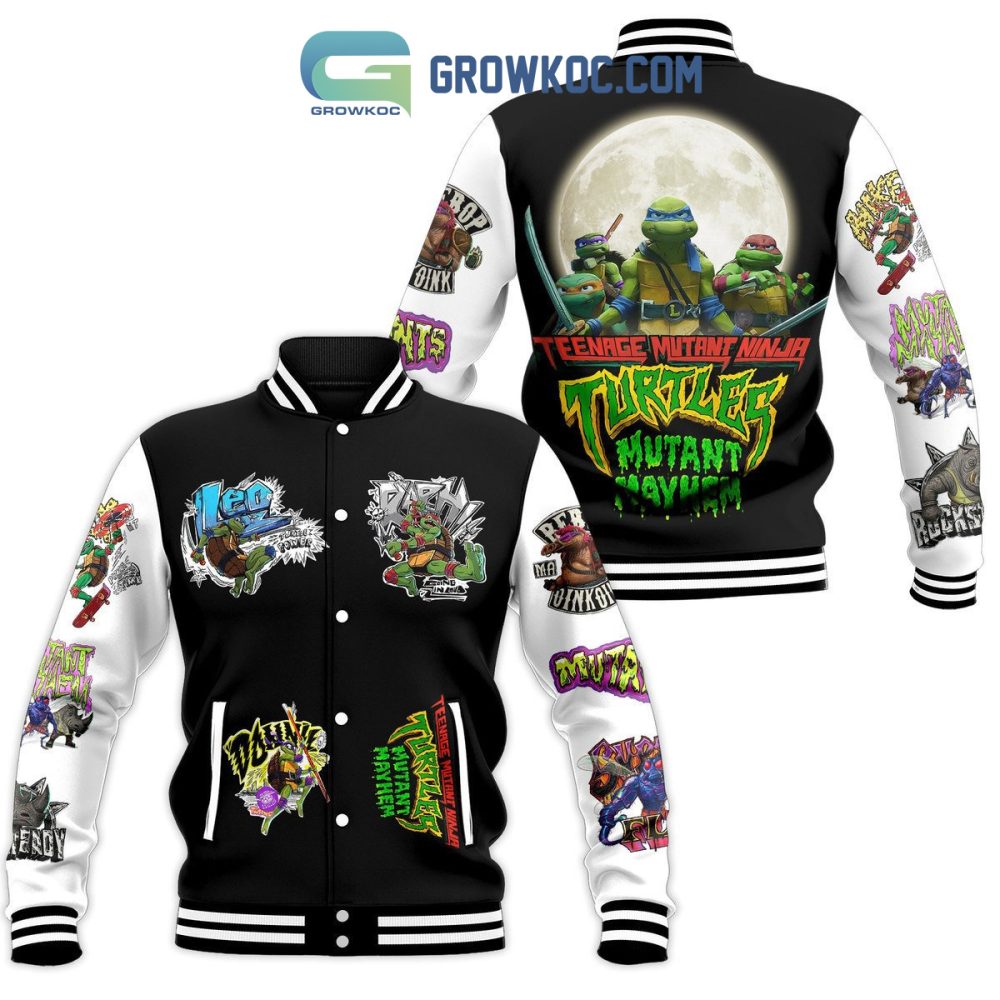 Teenage Mutant Ninja Turtles Varsity Jacket - Retro Style Graphic Coat