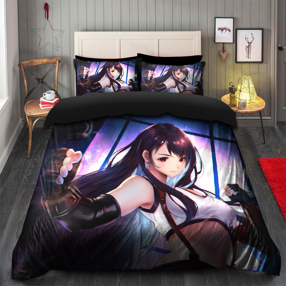 Tifa Lockhart Final Fantasy Bedding Set Duvet Cover And 2 Pillowcases