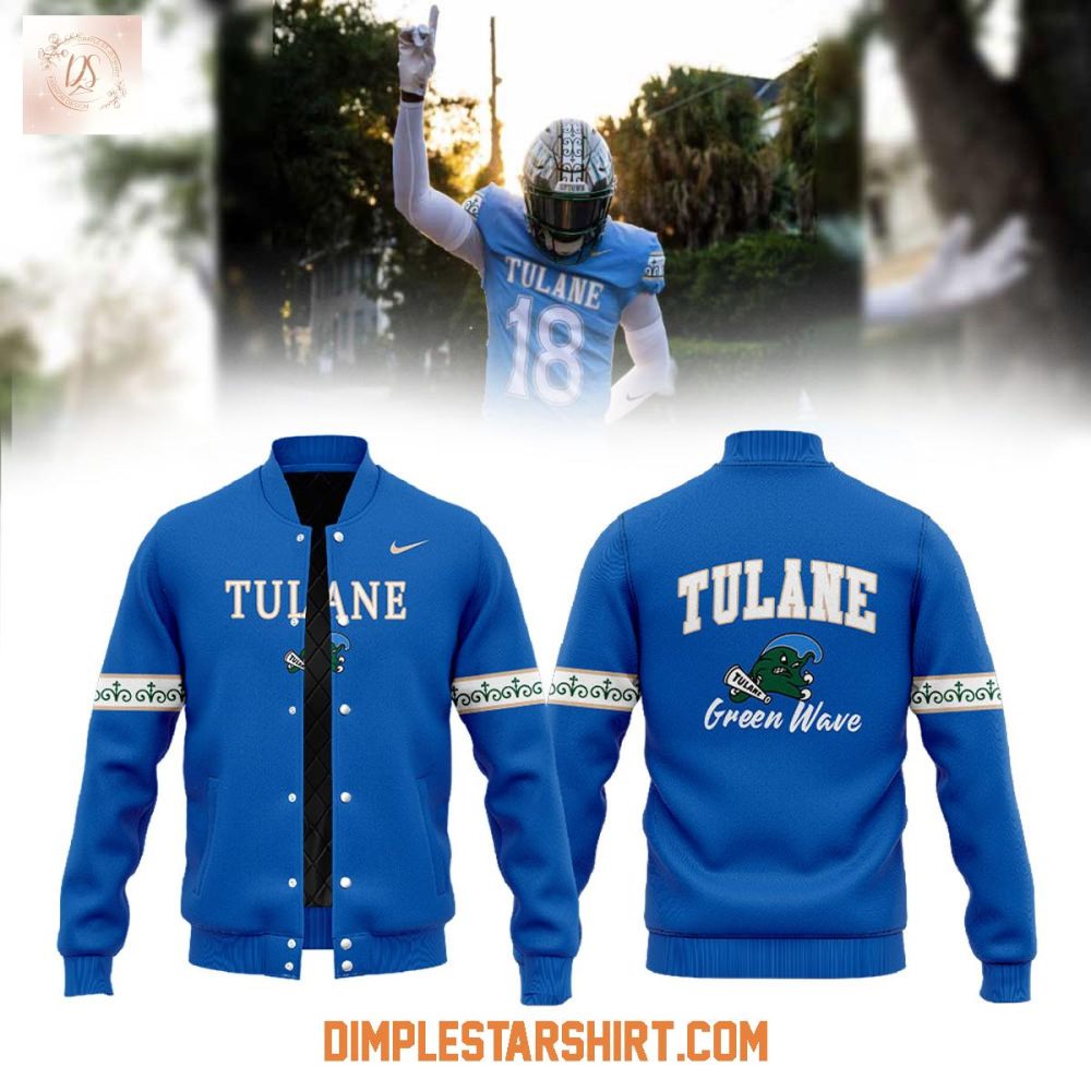 Tulane Football Our First City Uniform 2025 Baseball Jacket