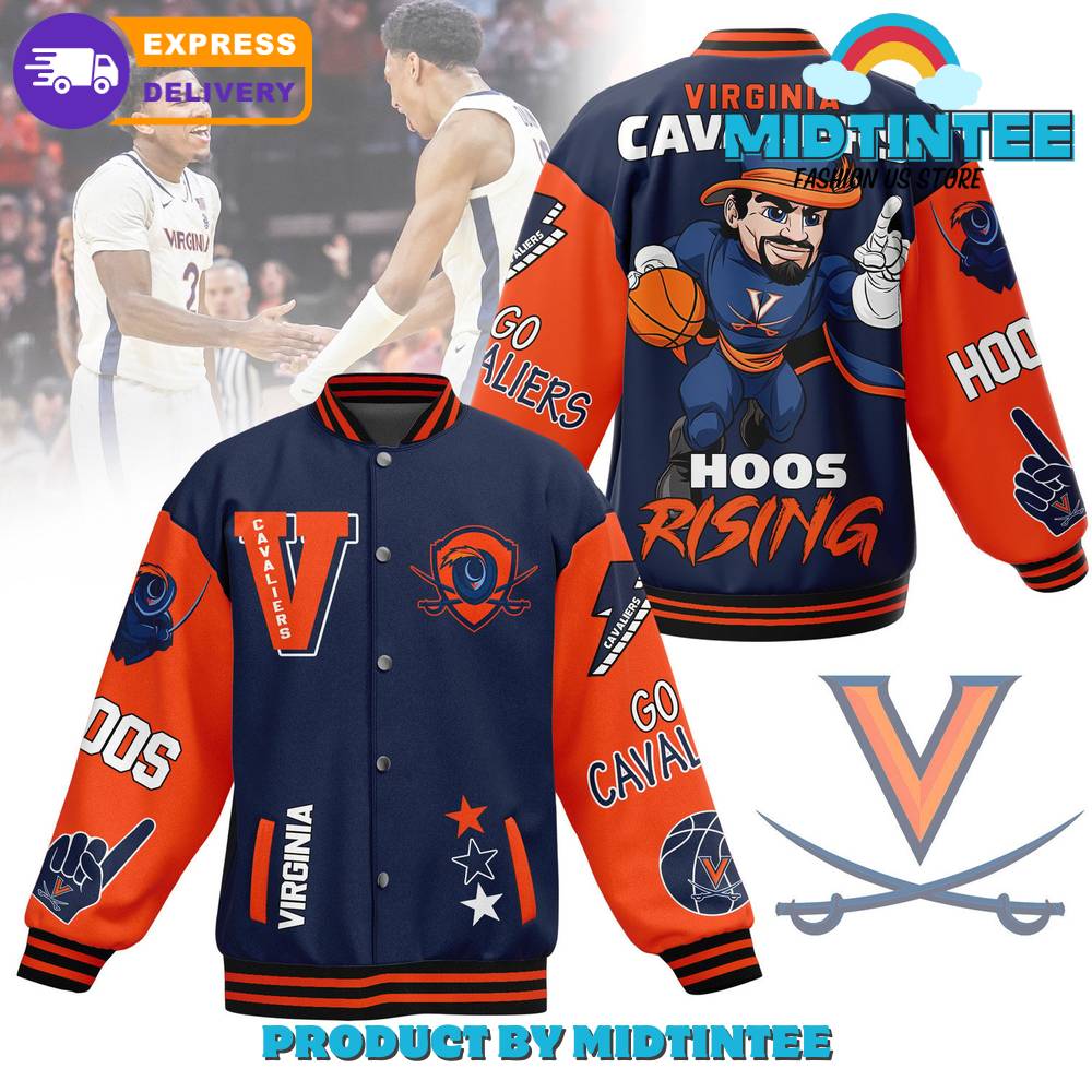 Virginia Cavaliers Varsity Jacket - Hoos Rising Design, Fast Delivery!