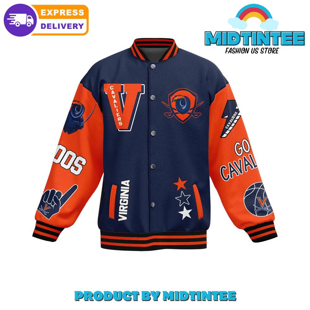 Virginia Cavaliers Varsity Jacket - Hoos Rising Design, Fast Delivery!