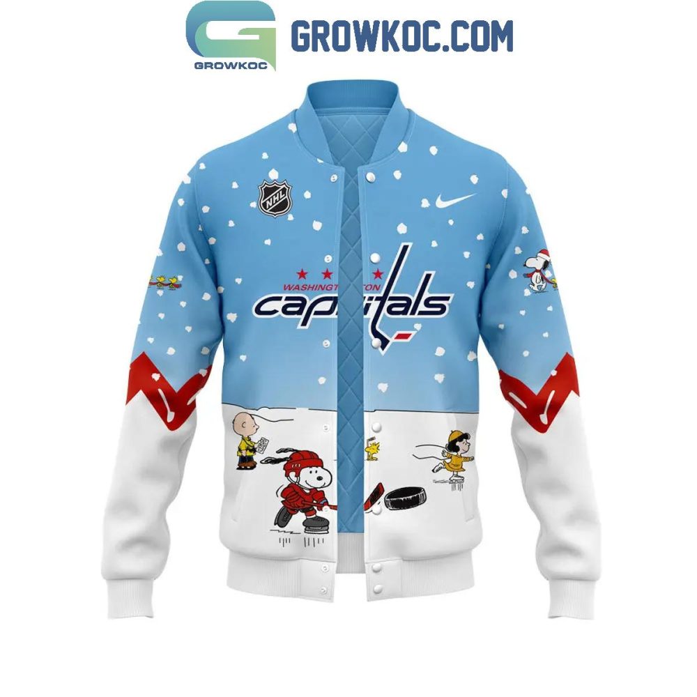 Peanuts X Washington Capitals Winter Jacket – Cozy, Stylish, Perfect For Fans!