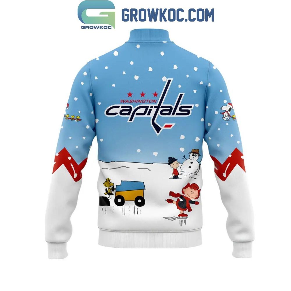 Peanuts X Washington Capitals Winter Jacket – Cozy, Stylish, Perfect For Fans!