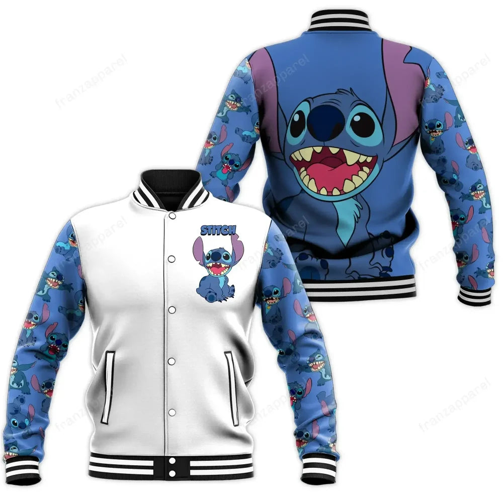 Disney Hoodie Lilo Stitch Baseball Jacket