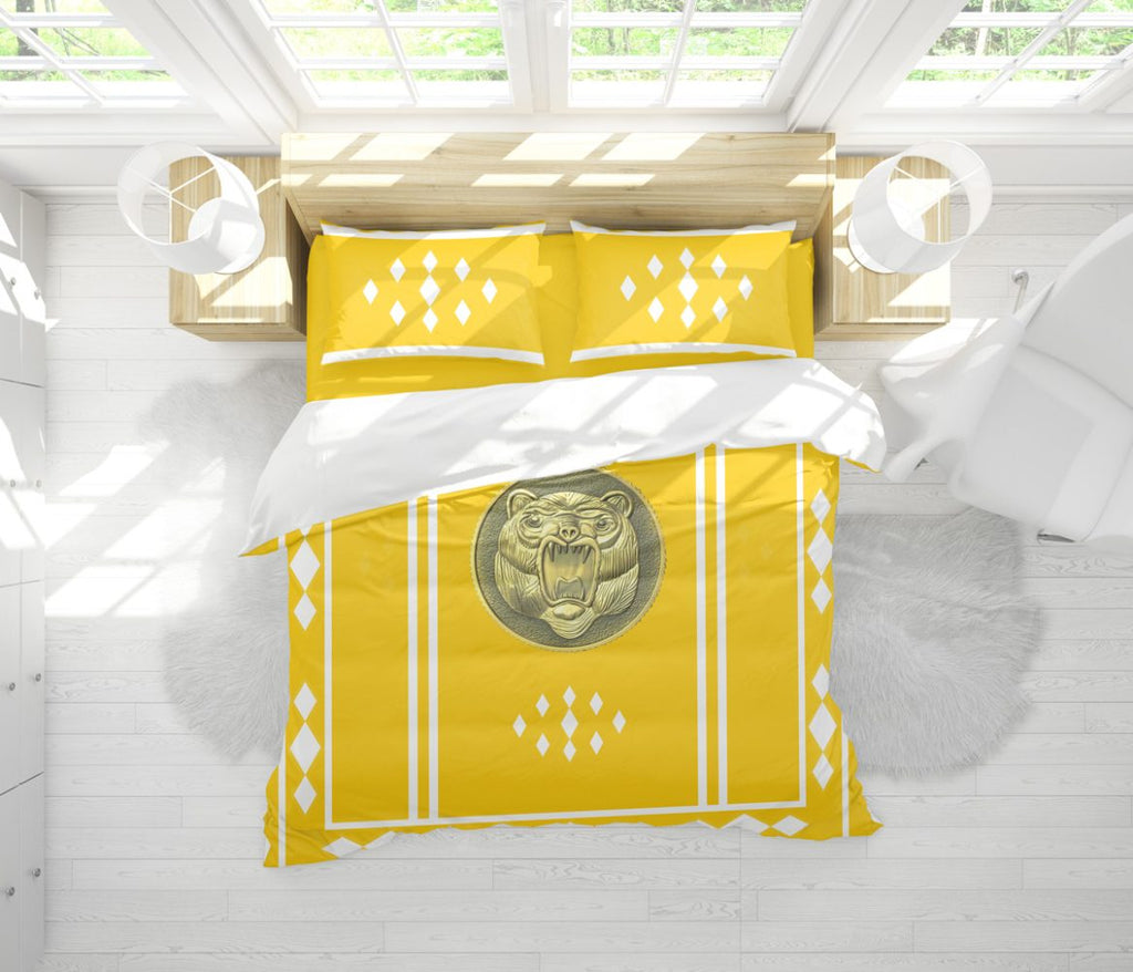 Yellow Ranger Ninjetti Rangers Bedding Set