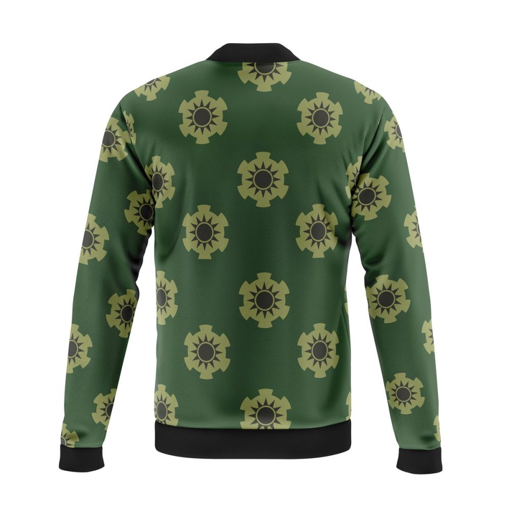 One Piece Bomber Jacket One Piece Zoro Wano Pattern Bomber Green Unisex Jacket Jacket