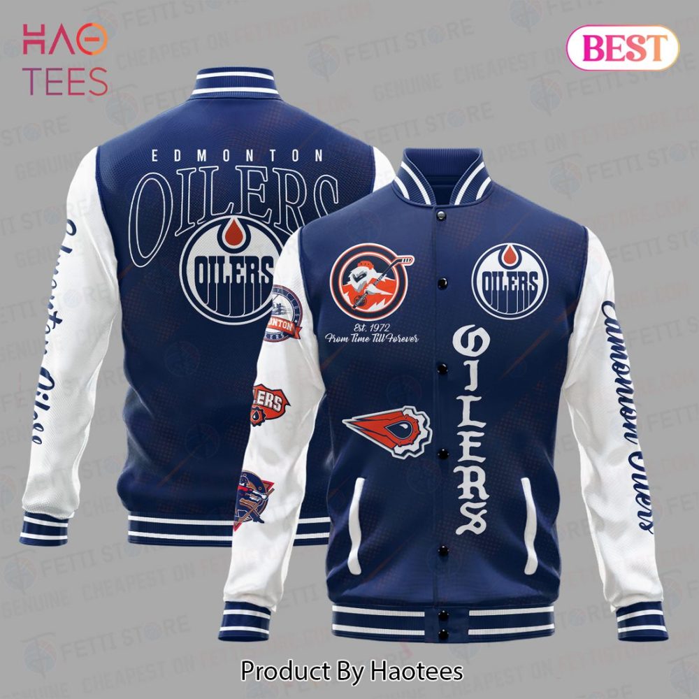 Edmonton Oilers Varsity Jacket - Vintage Style, Ultimate Fan Gear