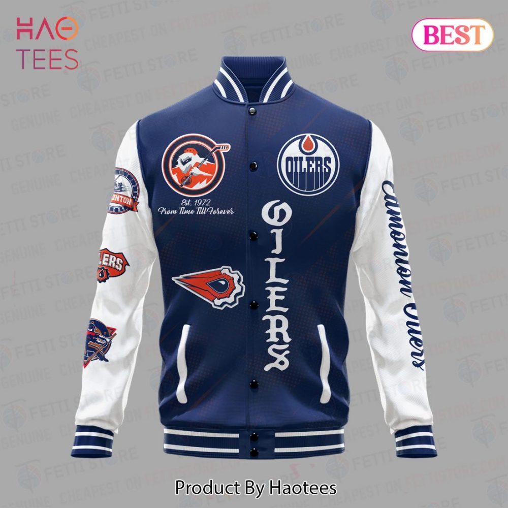 Edmonton Oilers Varsity Jacket - Stylish Team Spirit Apparel For Fans