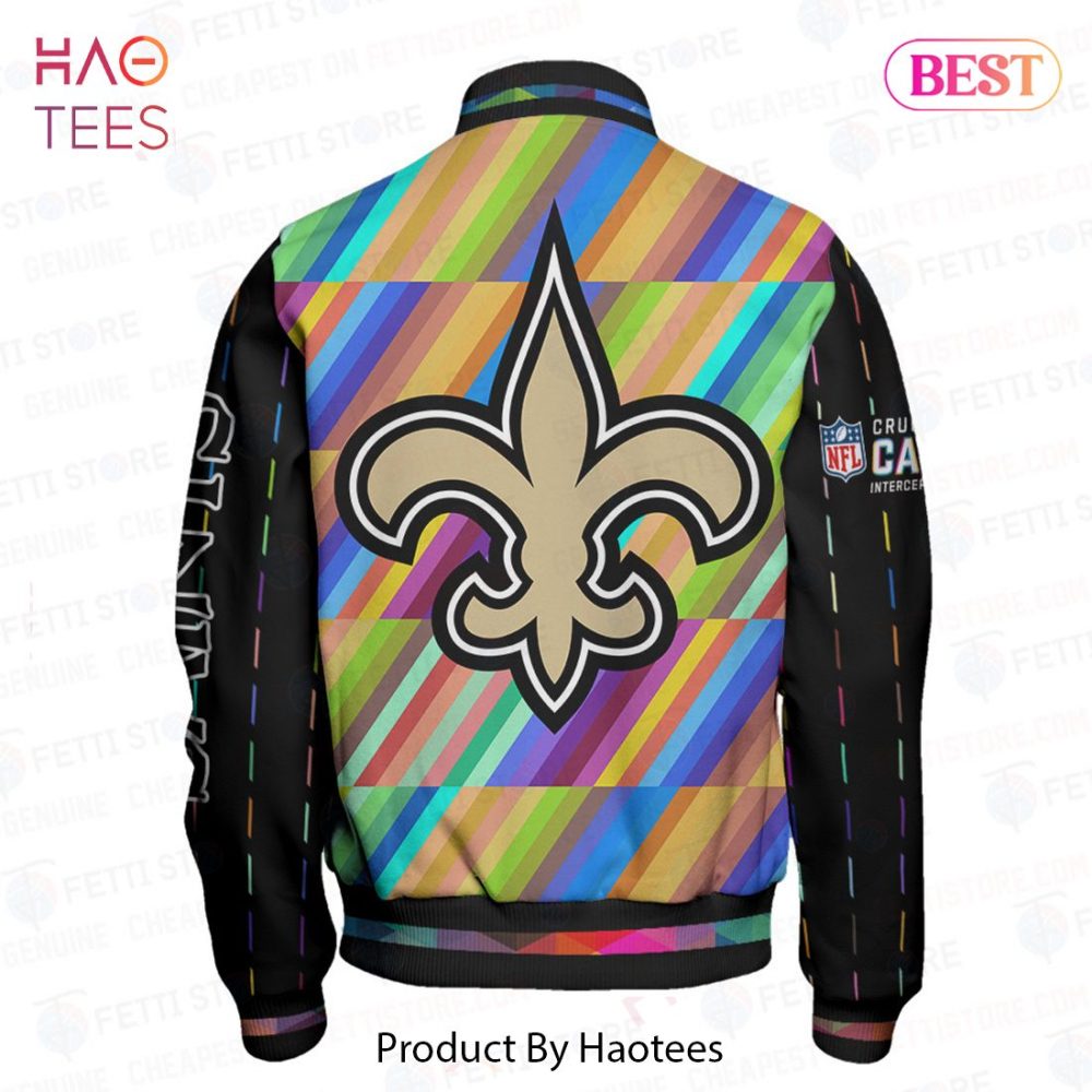 Stylish Rainbow Fleur-De-Lis Bomber Jacket - Vibrant Colors For Bold Fashion Statements