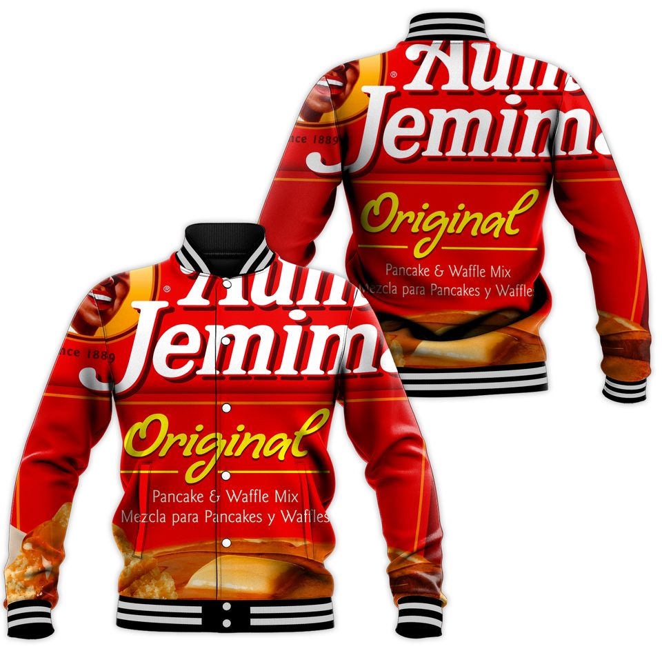 Retro Breakfast Style Jacket - Unique Pancake &amp; Waffle Mix Print Bomber