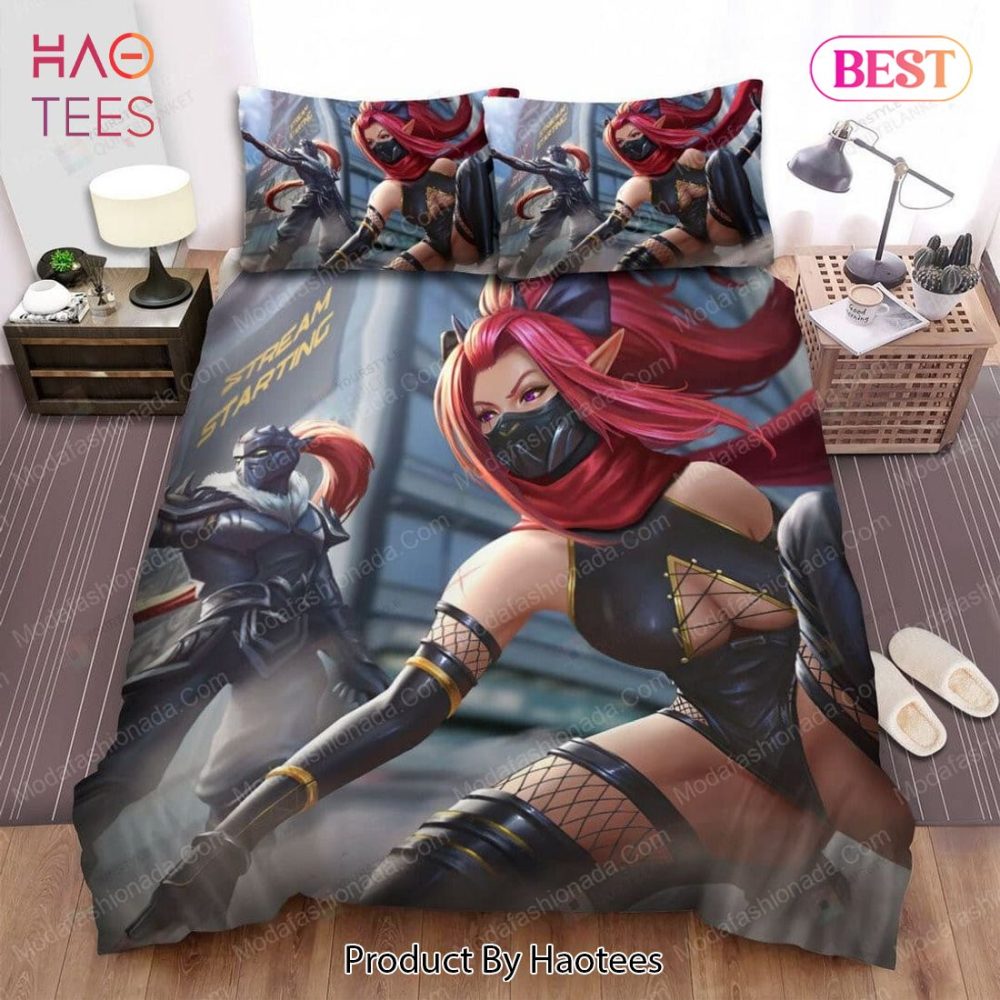 Cyberpunk Ninjas Couple On The Street Artwork 113 Bedding Sets Bed Sets, Bedroom Sets