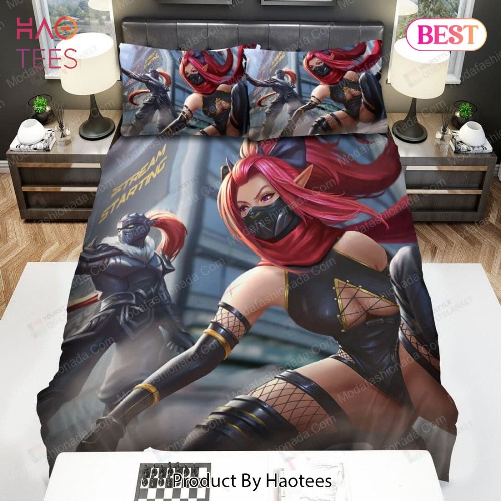 Cyberpunk Ninjas Couple On The Street Artwork 113 Bedding Sets Bed Sets, Bedroom Sets