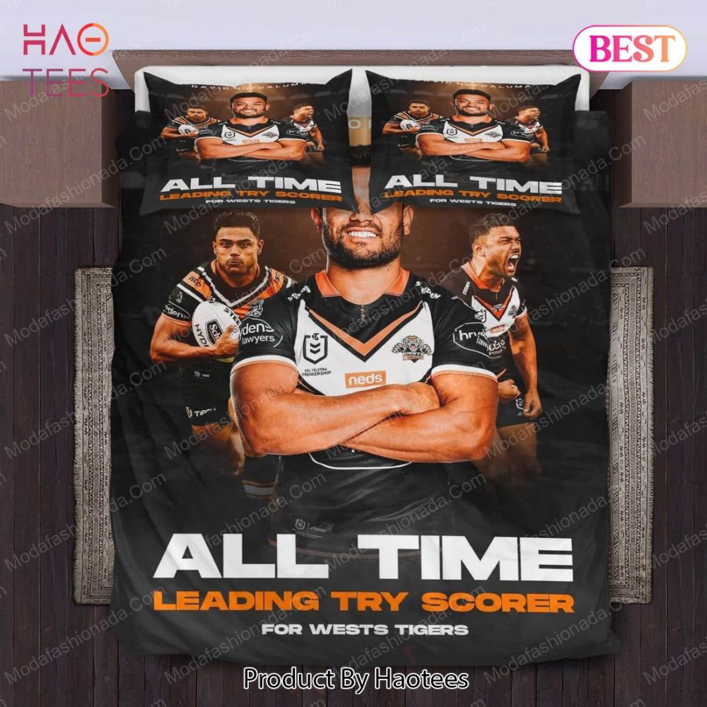 David Nofoaluma Wests Tigers Bedding Sets 01 Bed Sets, Bedroom Sets, Comforter Sets, Duvet Cover, Bedspread