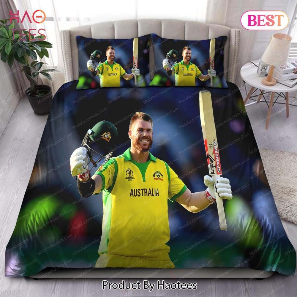 David Warner Of Australia Icc Cricket World Cup 2019 Bedding Sets Bed Sets, Bedroom Sets