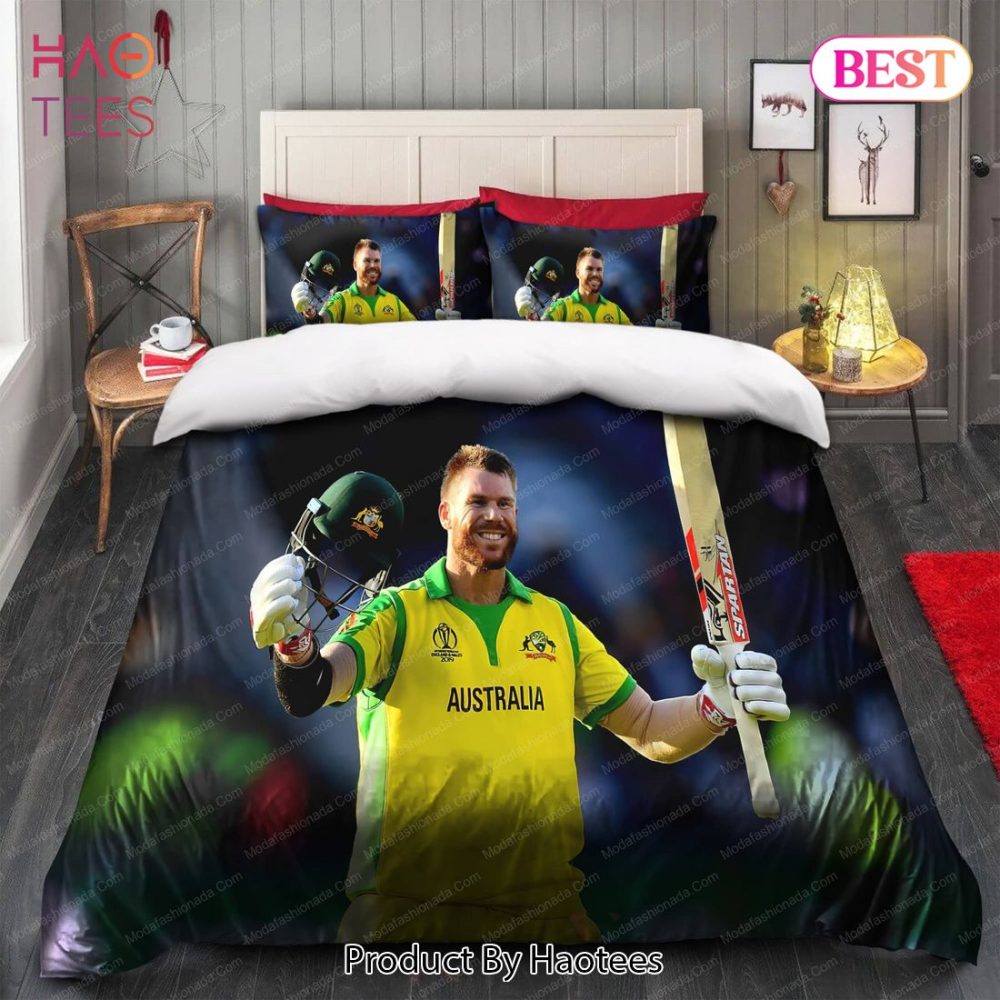 David Warner Of Australia Icc Cricket World Cup 2019 Bedding Sets Bed Sets, Bedroom Sets