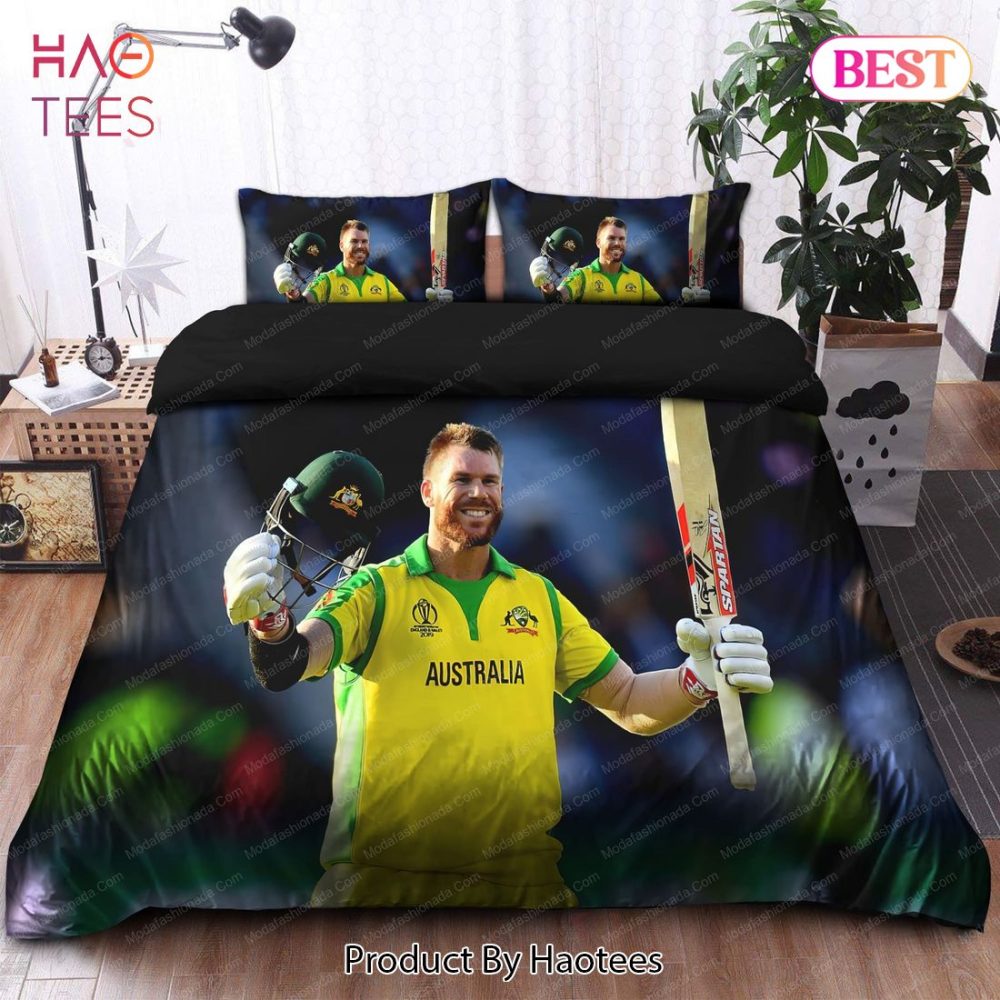 David Warner Of Australia Icc Cricket World Cup 2019 Bedding Sets Bed Sets, Bedroom Sets