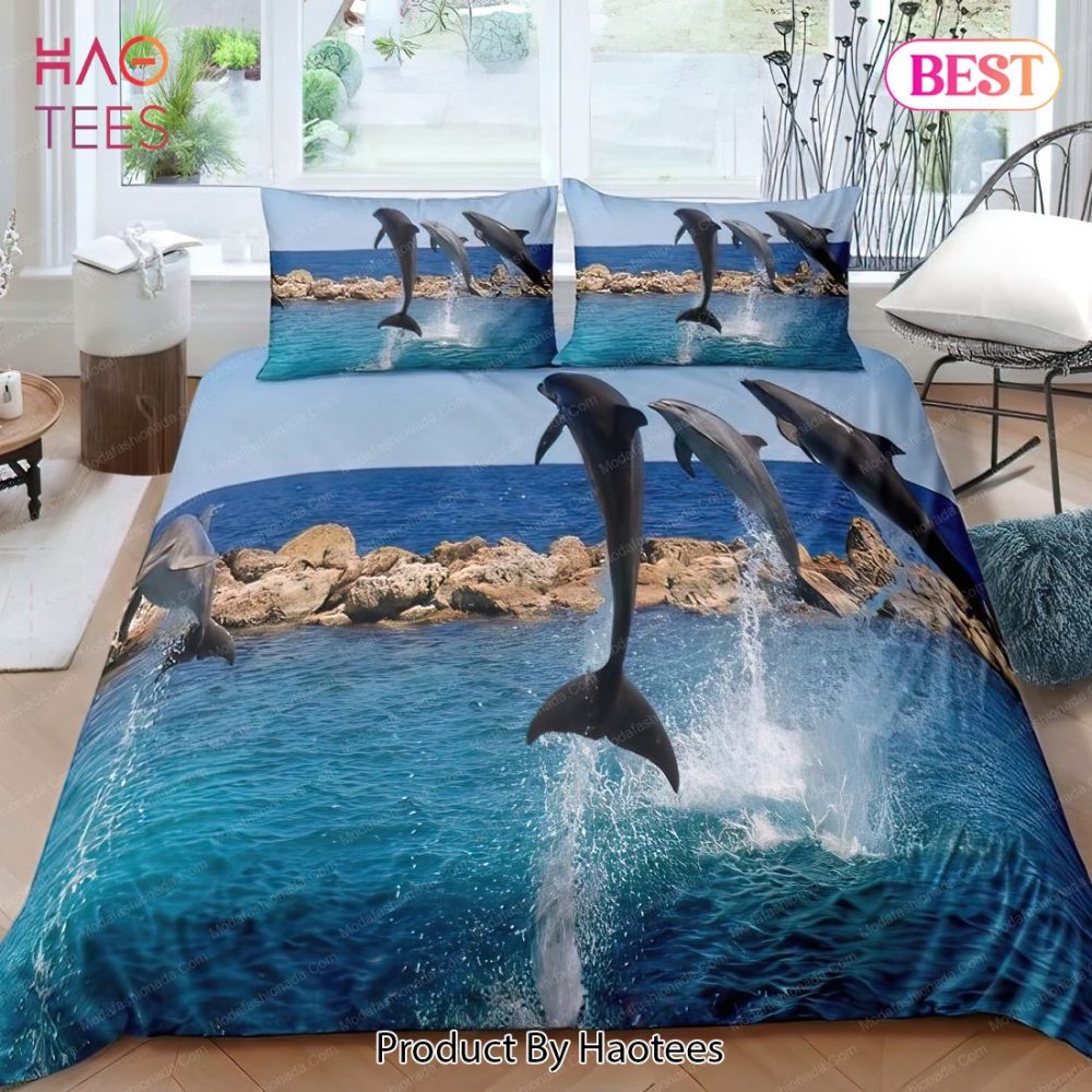 Dolphin Ocean Mediterranean Style Bedding Sets Bed Sets, Bedroom Sets