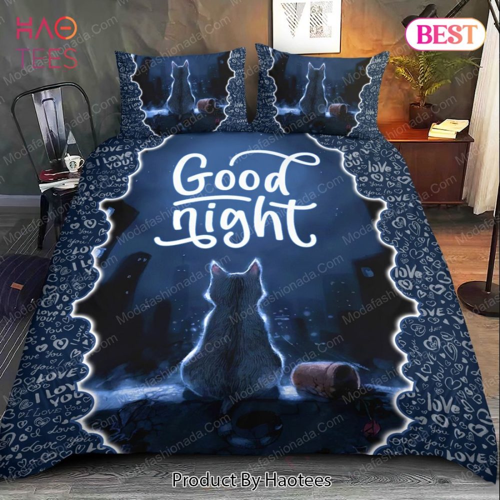 Good Night Cat Bedding Sets Bed Sets, Bedroom Sets