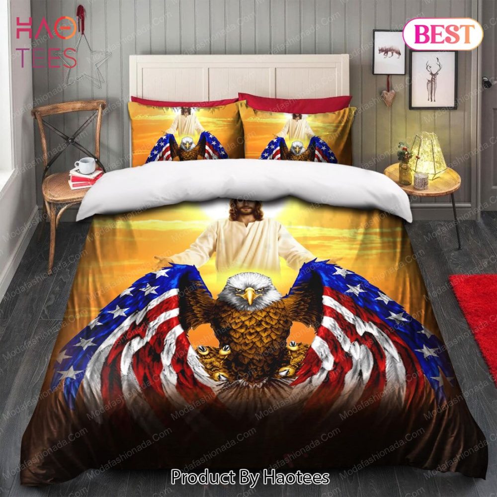 Jesus Christian American Eagle God 52 Bedding Sets Bed Sets, Bedroom Sets
