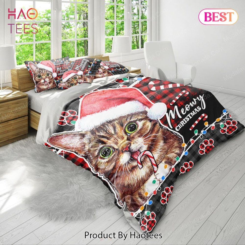Lil Bub Cat Santa Christmas Bedding Sets Bed Sets, Bedroom Sets