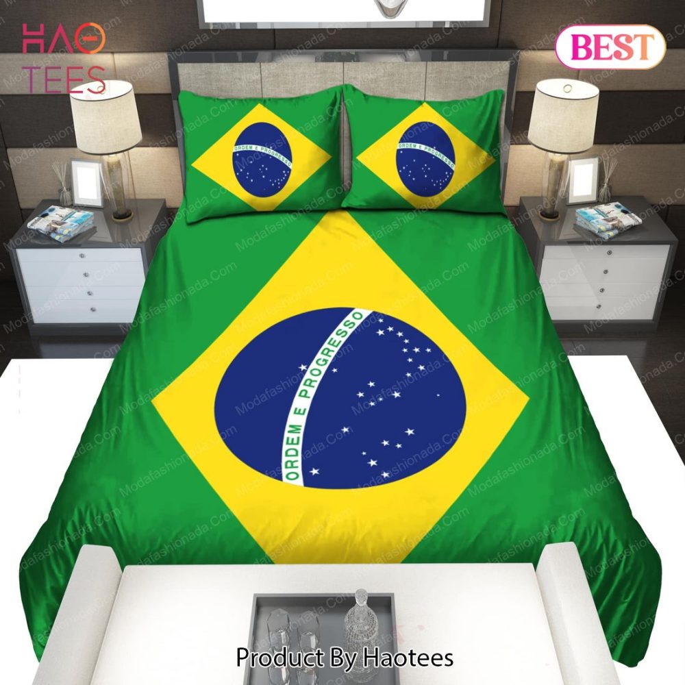 Logo Brazil National Football Team Bedding Sets 01 Bed Sets, Bedroom Sets, Comforter Sets, Duvet Cover, Bedspread
