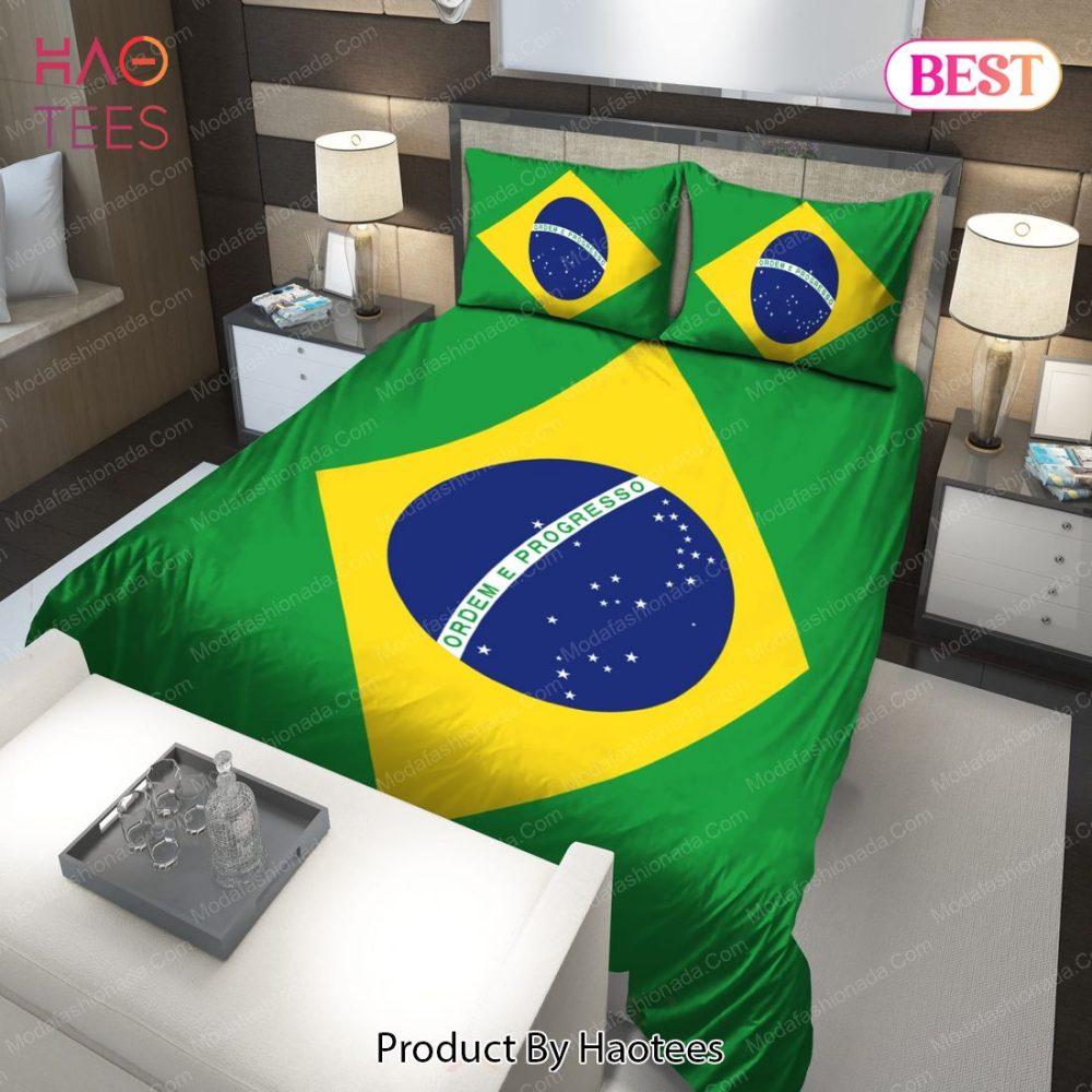Logo Brazil National Football Team Bedding Sets 01 Bed Sets, Bedroom Sets, Comforter Sets, Duvet Cover, Bedspread