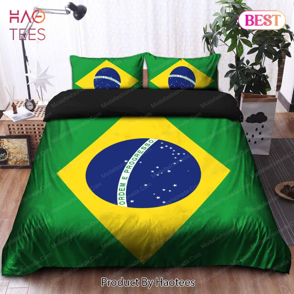 Logo Brazil National Football Team Bedding Sets 01 Bed Sets, Bedroom Sets, Comforter Sets, Duvet Cover, Bedspread