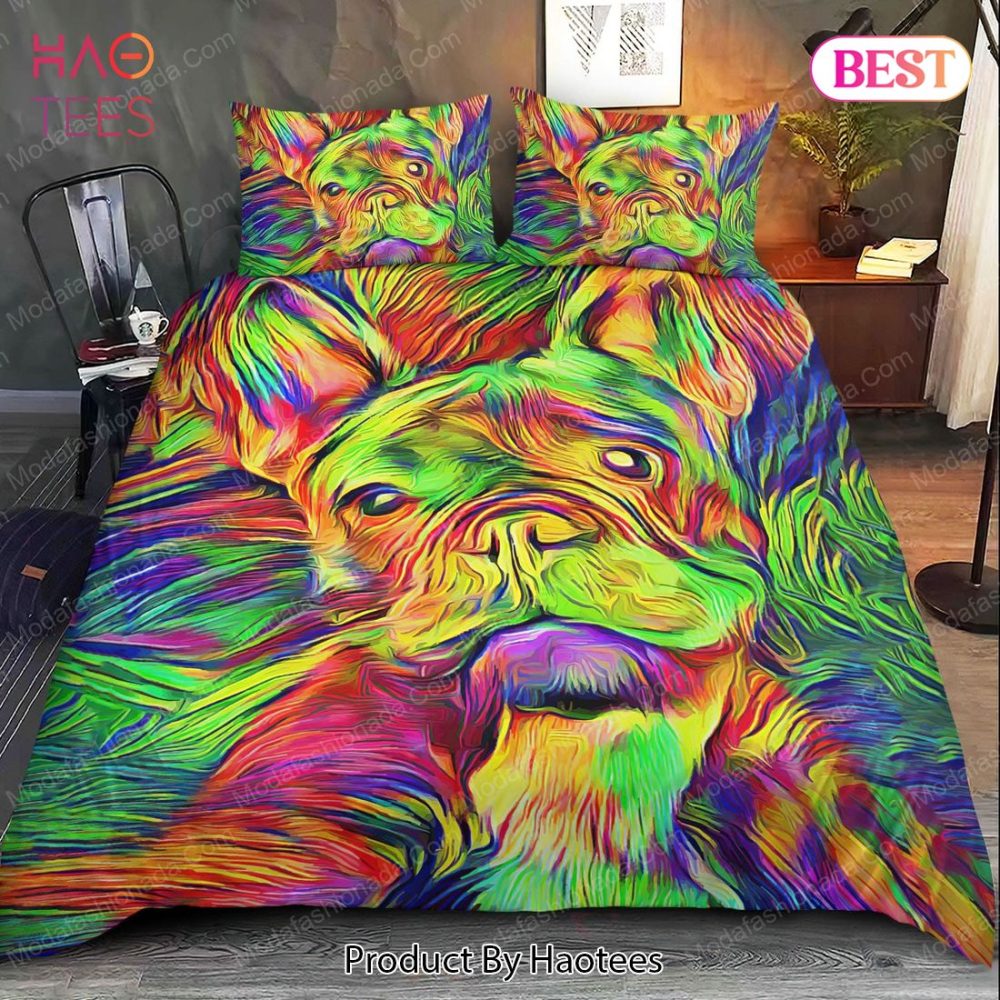 Loyal Bulldog Watercolor Bedding Sets Bed Sets, Bedroom Sets
