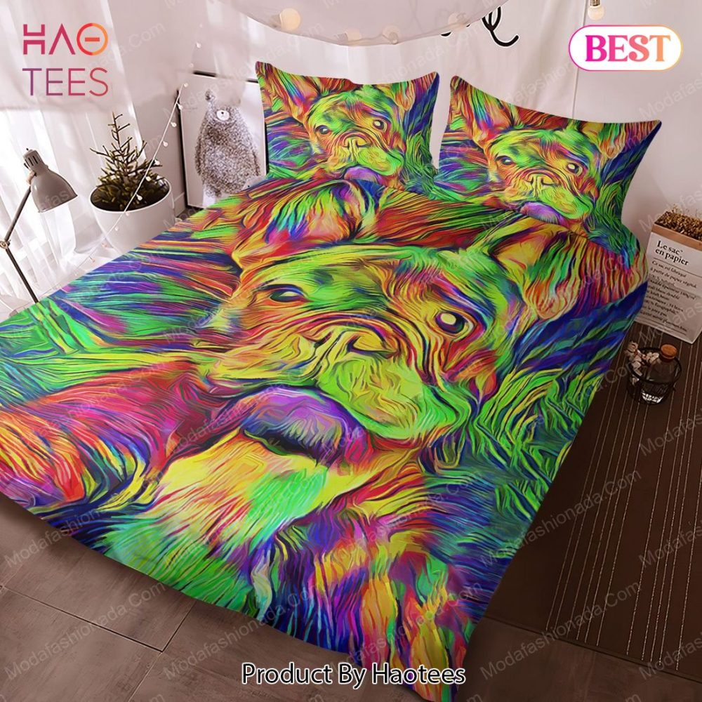 Loyal Bulldog Watercolor Bedding Sets Bed Sets, Bedroom Sets