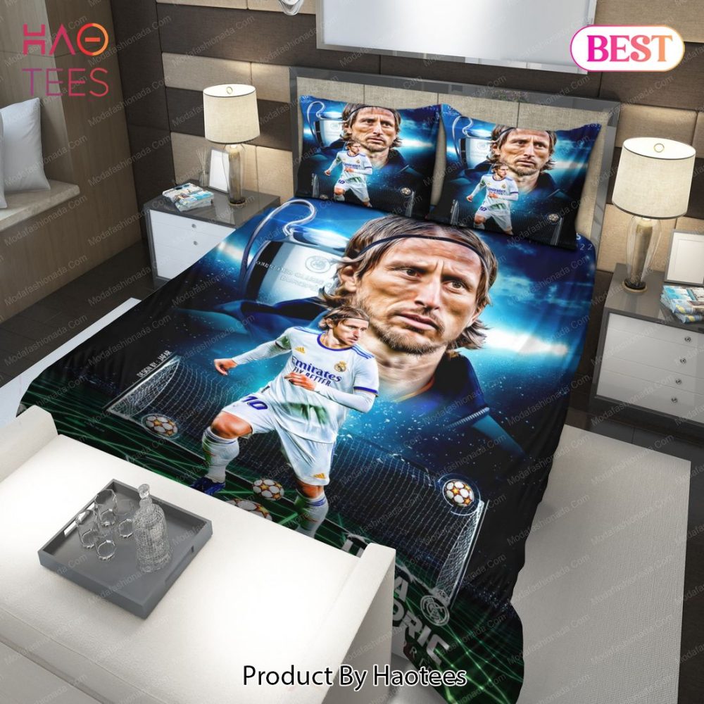 Luka Modric Real Madrid Final Uefa Champions League 2022 In Paris Art 38 Bedding Sets Bed Sets, Bedroom Sets