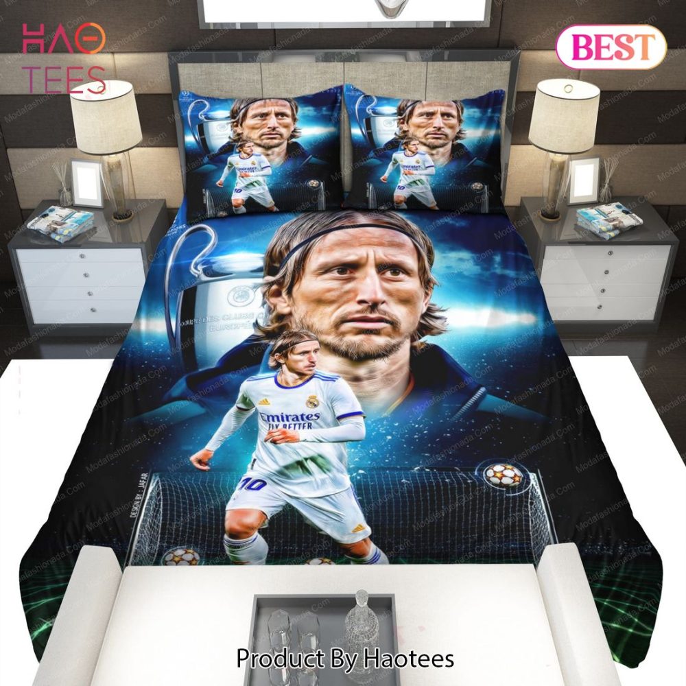 Luka Modric Real Madrid Final Uefa Champions League 2022 In Paris Art 38 Bedding Sets Bed Sets, Bedroom Sets