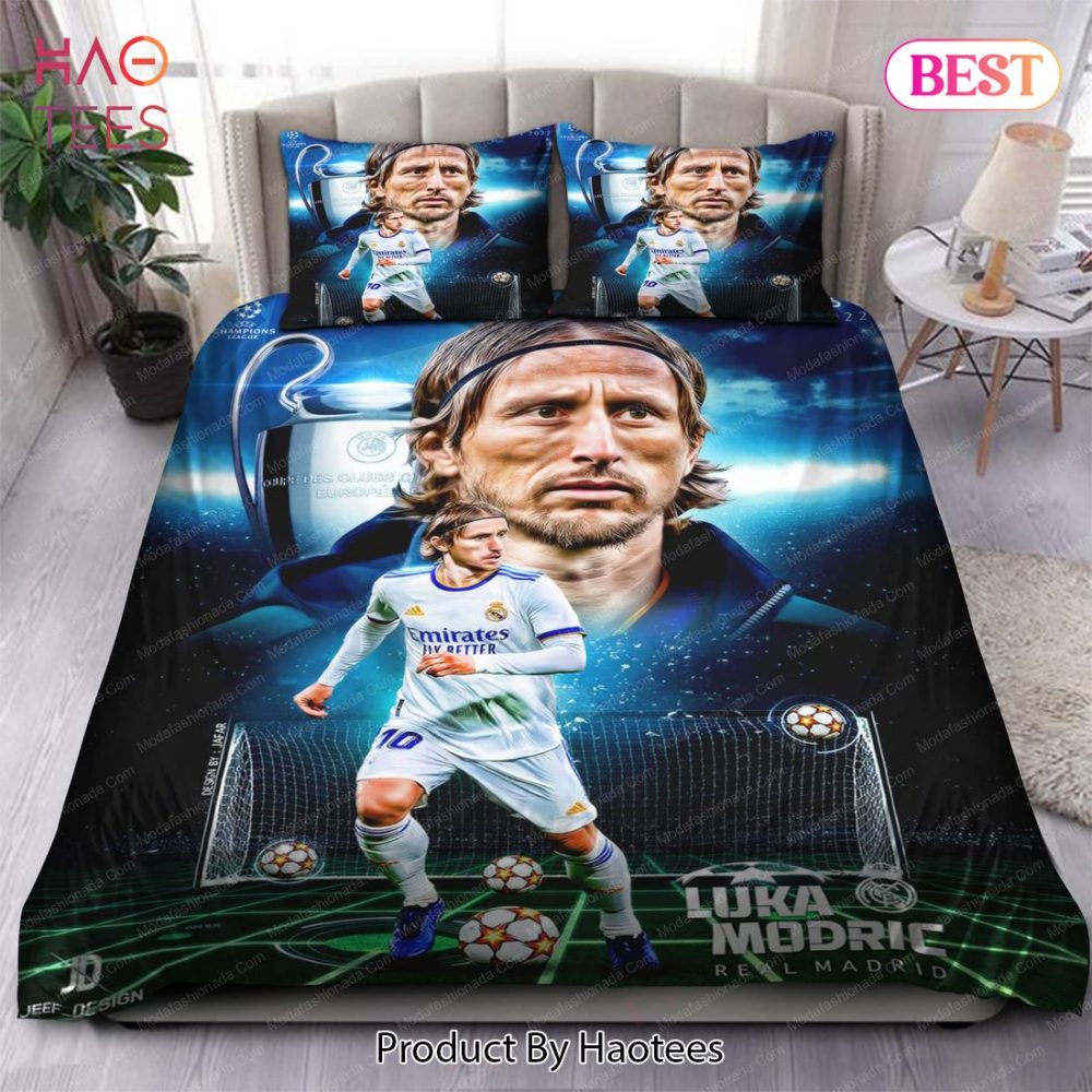 Luka Modric Real Madrid Final Uefa Champions League 2022 In Paris Art 38 Bedding Sets Bed Sets, Bedroom Sets