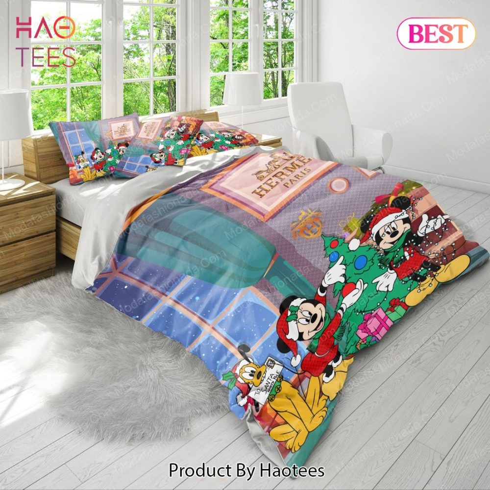 Mickey And Minnie Herms Merry Christmas Bedding Sets Bed Sets, Bedroom Sets