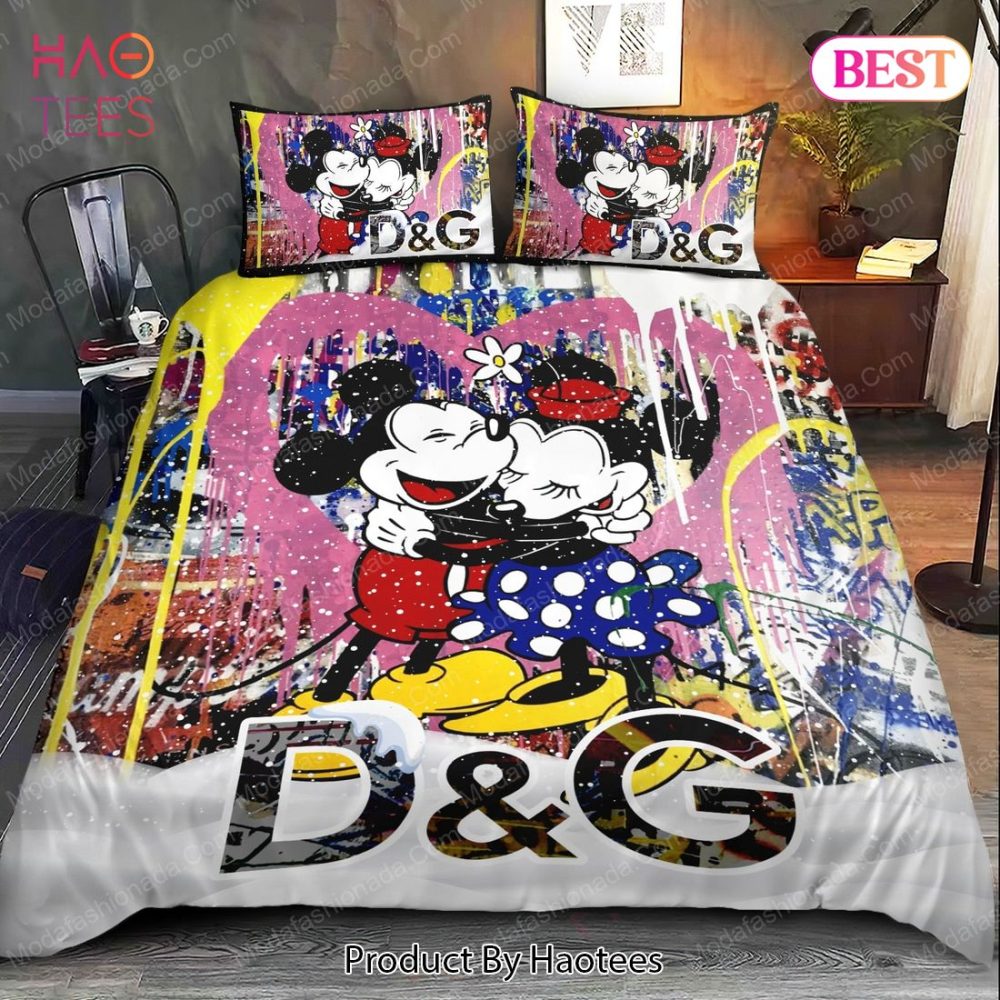 Mickey Minne Street Style Dolce &amp; Gabbana Christmas Bedding Sets Bed Sets, Bedroom Sets