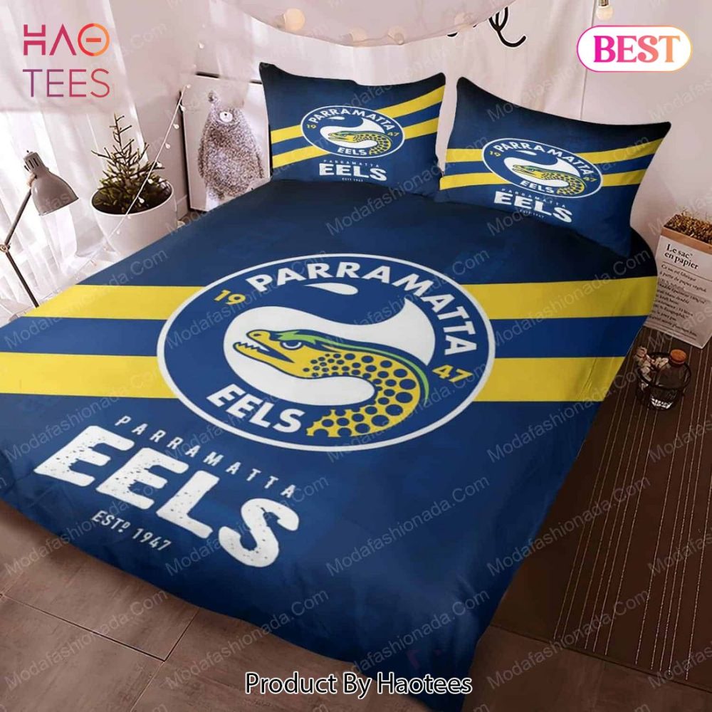 Parramatta Eels Logo Bedding Sets 01 Bed Sets, Bedroom Sets, Comforter Sets, Duvet Cover, Bedspread