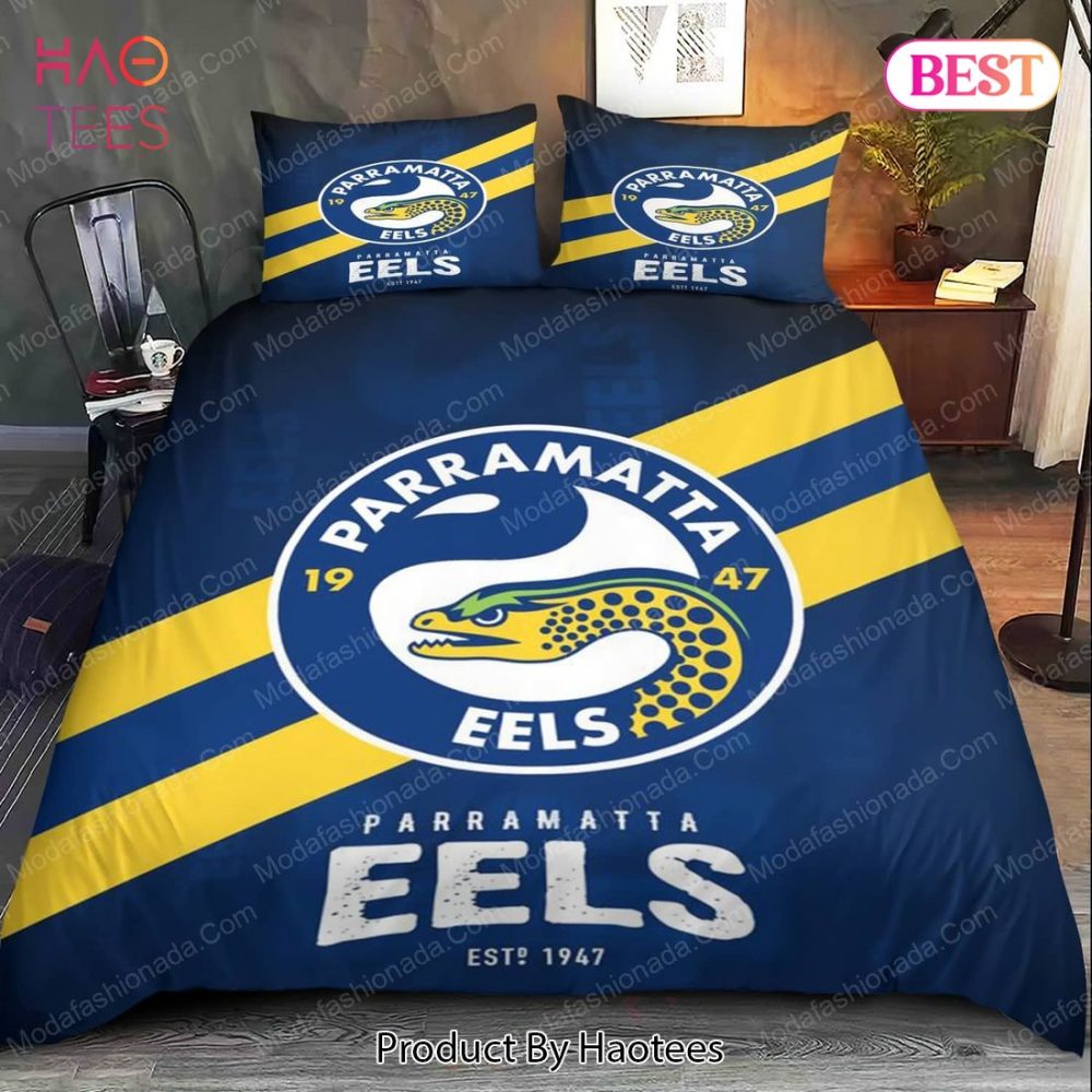 Parramatta Eels Logo Bedding Sets 01 Bed Sets, Bedroom Sets, Comforter Sets, Duvet Cover, Bedspread