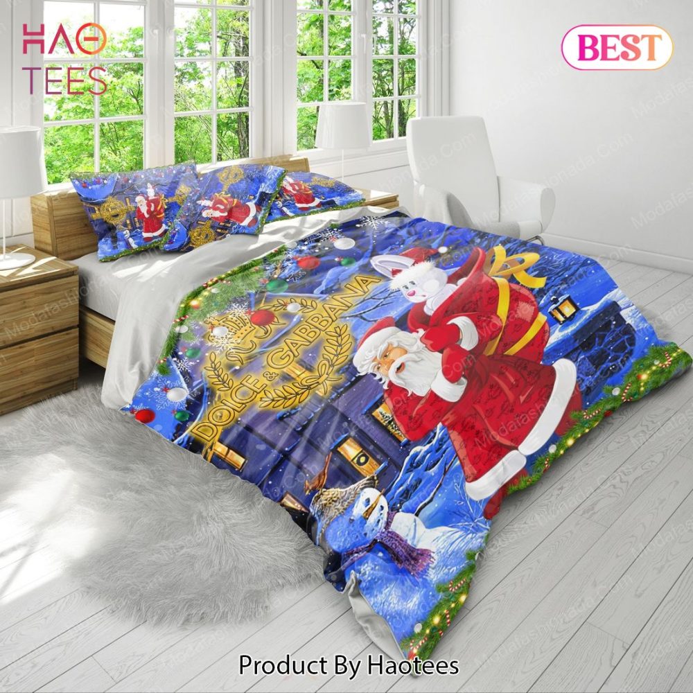 Santa Claus Dolce &amp; Gabbana Merry Christmas Bedding Sets Bed Sets, Bedroom Sets