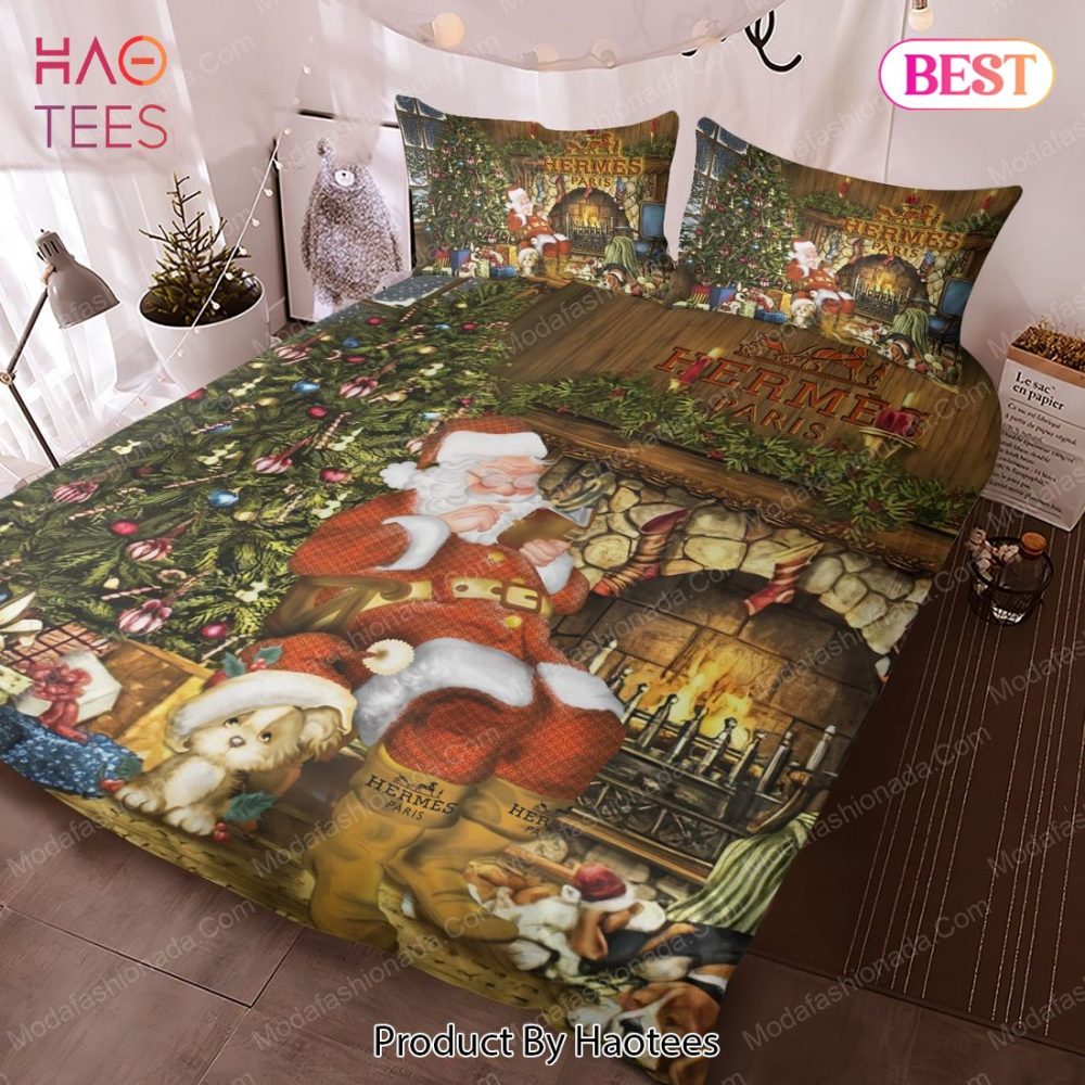 Santa Claus Herms Merry Christmas Bedding Sets Bed Sets, Bedroom Sets