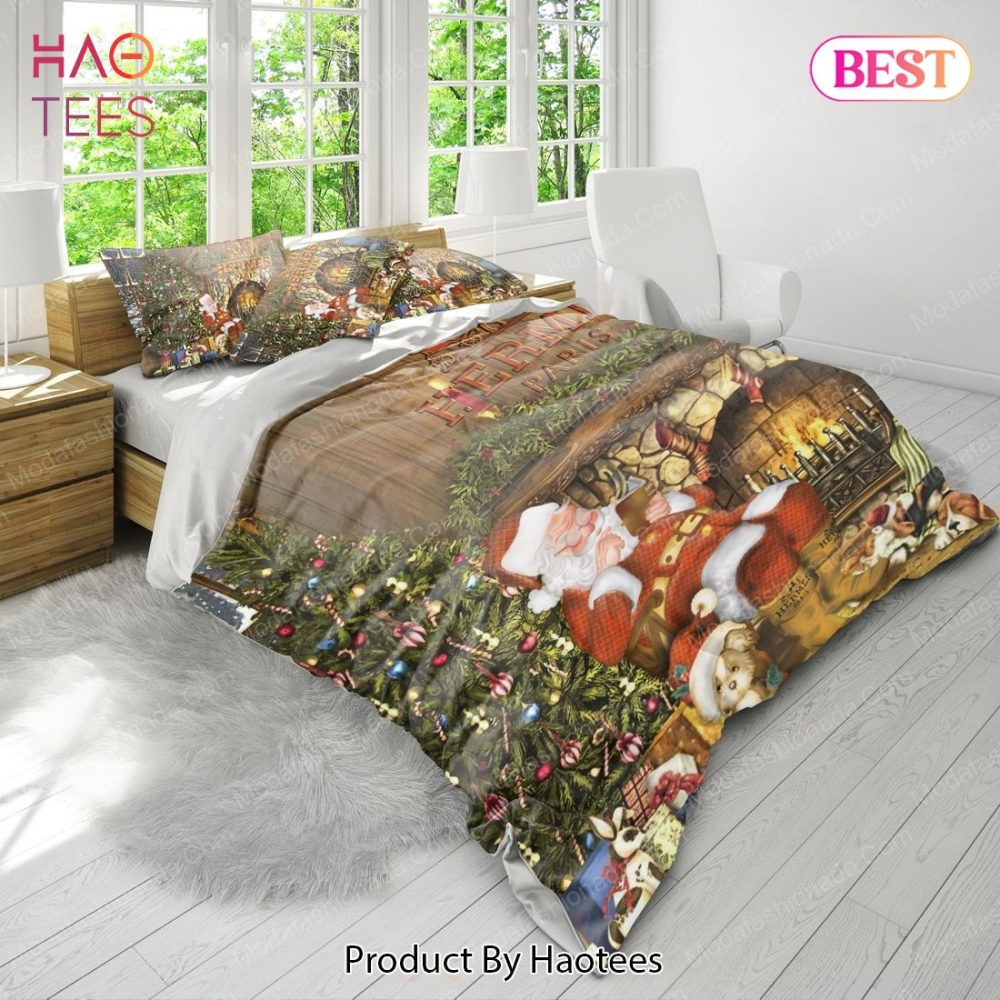 Santa Claus Herms Merry Christmas Bedding Sets Bed Sets, Bedroom Sets