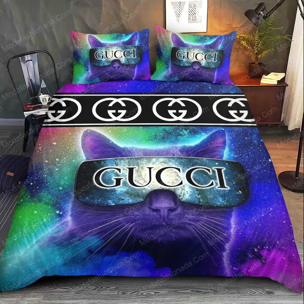 Cats Glasses Gucci Bedding Sets