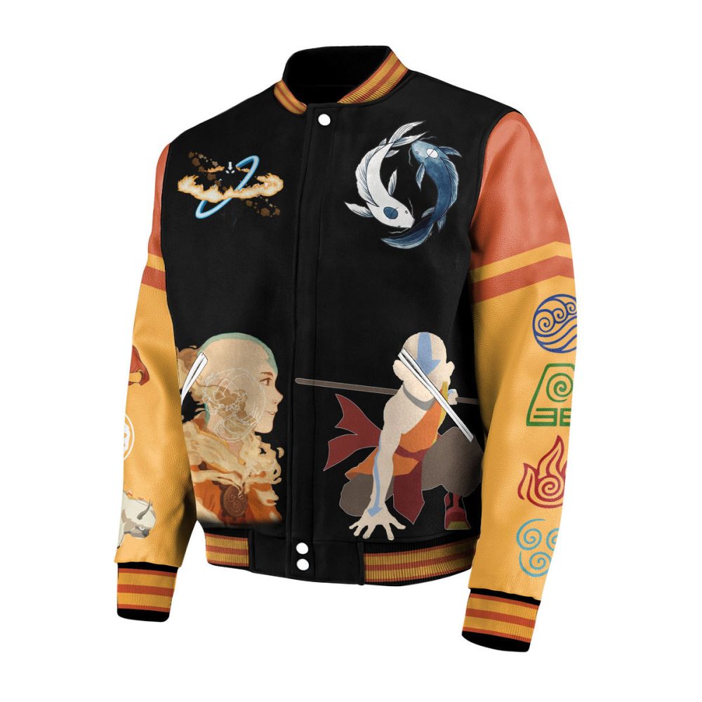 Avatar The Last Airbender Bomber Jacket - Iconic Design, Unisex, Sizes S-Xxl, Perfect For Fans!