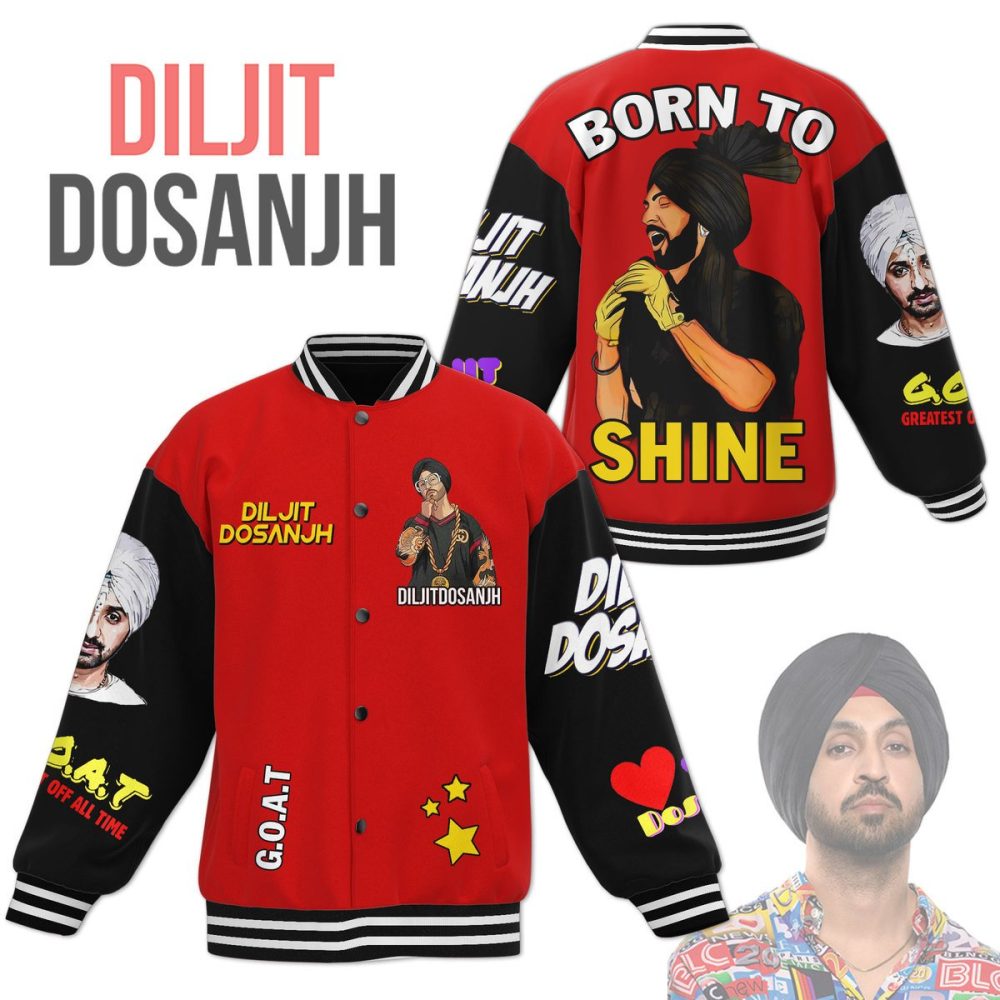 Diljit Dosanjh New Bomber Baseball Jacket For Fan