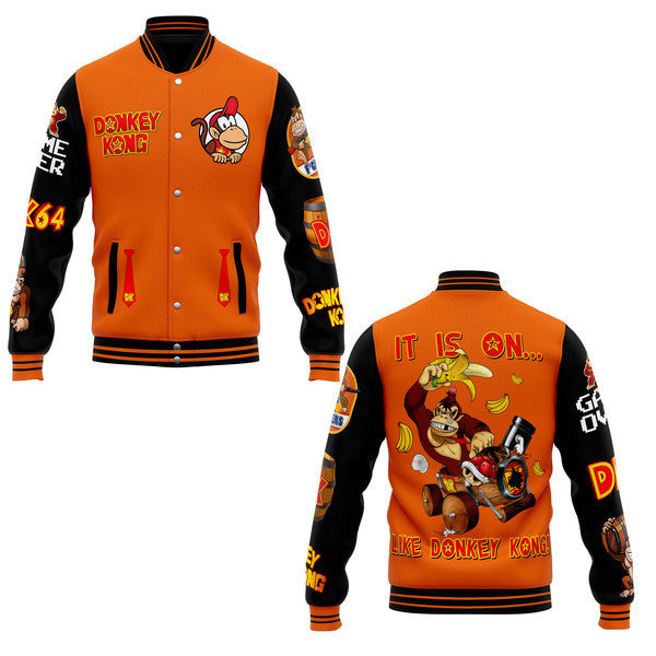 Donkey Kong New Bomber Baseball Jacket For Fan