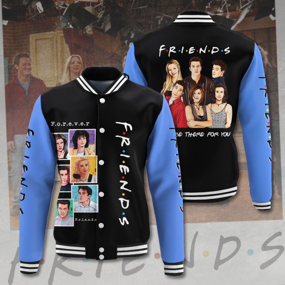 Friends Tv Show Varsity Jacket - Iconic Cast Design, Unisex, Perfect Gift For Fans